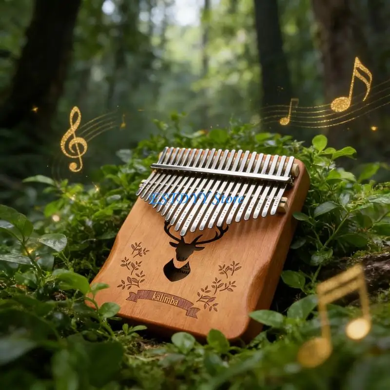G6DE Compact 21 Note Kalimbas Instrument Finger Piano Texture는 연습이나 연주에 탁월한 사운드를 제공합니다.