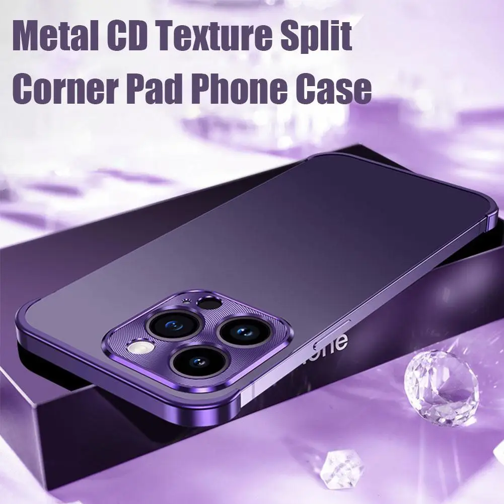 

Metal Corner Pad For iphone 15 Pro Max Camera Lens Glass Metal Edge Frame Protector Corner Frameless Case for iphone 15 Pro C7Y0