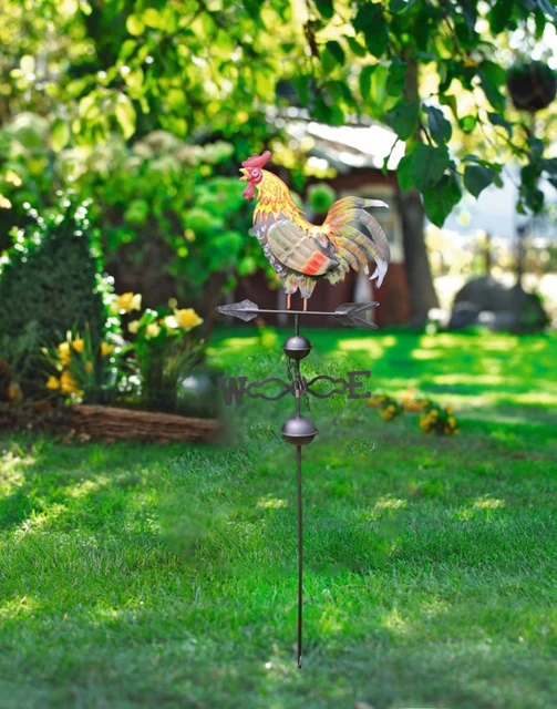 Girouette de coq nordique pour décoration de jardin, girouette