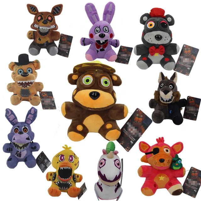 FNAF Plush Toys Five Night At Freddy Bear Bonnie Chica Baby Ballora Foxy  Plush Stuffed Toys Doll Gifts - AliExpress