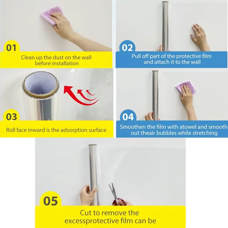 Waterproof Stain-Resistant Removable Adhesive-Free And Electrostatic Transparent Wall Stickers Suitable For Living Room Bedroom. - 6