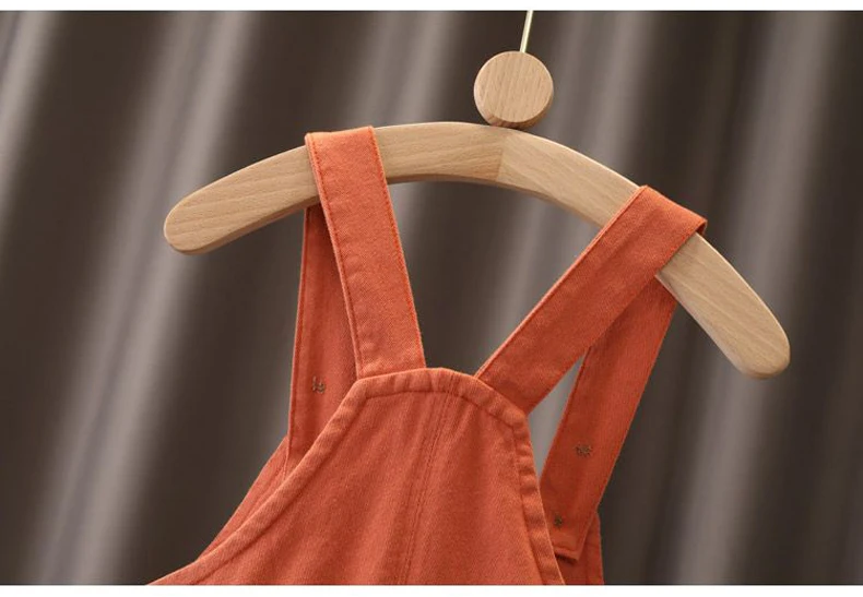 IENENS Girl Boy Overalls Dungarees 1-4Y Solid Color Children Long Pants Kids Jumpsuit Clothes Clothing Baby Trousers