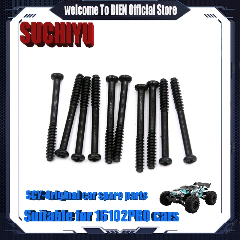 

Оригинальные запасные части для радиоуправляемого автомобиля SCY 16102PRO 1/16, винты 6104 2,6*25 мм