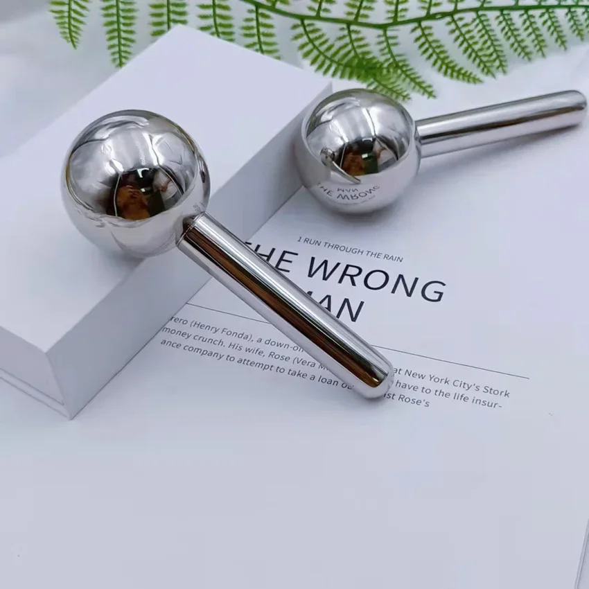 Face Massager Lifting for Wrinkles Stainless Steel Ice Ball Eye SPA Body Massage Facial Relax Beauty Tools Skincare