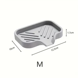 Silicone Kitchen Sink Tray with Soap Dispenser and Sponge Holder (M 3.9X4.9 inch)