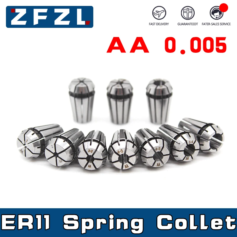 1PC ER11 Collet AA 1-8MM 1/8MM 1/4MM Spring Chucks Tool Holder For CNC Engraving Machine Mill Tool spring collet tool holder collet chuck spring collet chuck collet chuck holder