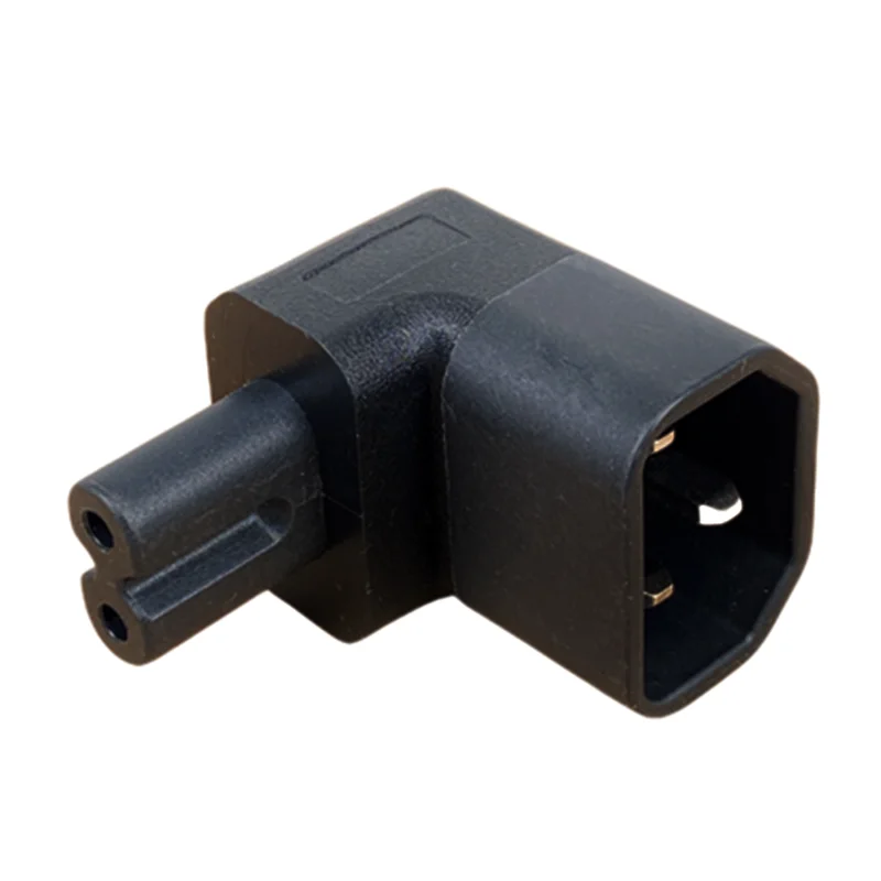 90 Degree Right Angled IEC angle IEC320 IEC 320 C14 Socket to C7 AC Power Plug Adapter connector Set UL Approved