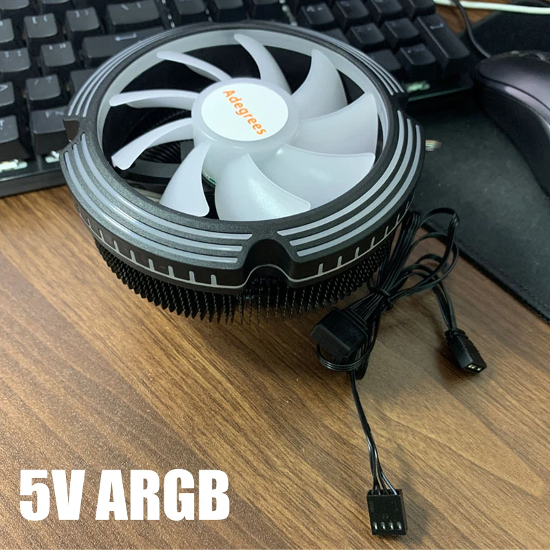 120MM CPU Air Cooler 4PIN PWM ARGB Cooling PC Radiator Fan for Intel 2011 1700 1200 1150 1155 1156 X79 X99 AM3 AM4 Ventilador