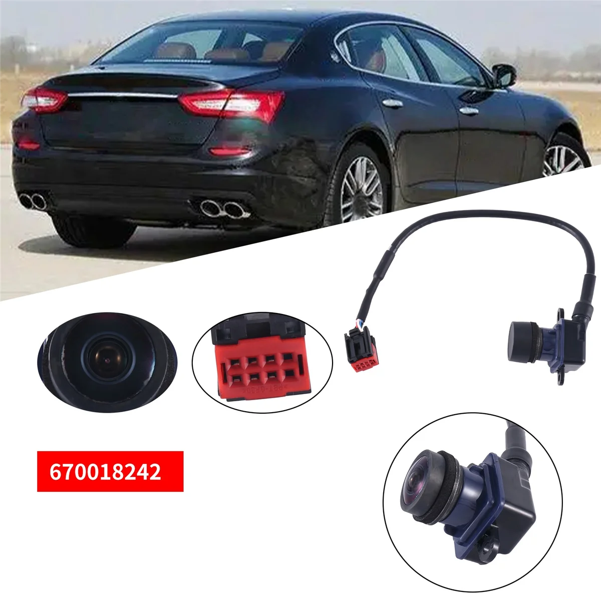 Parking Rear View Camera Backup 670018242 for Maserati Levante Quattroporte M156 Ghibli 2010- Reverse Assist Camera