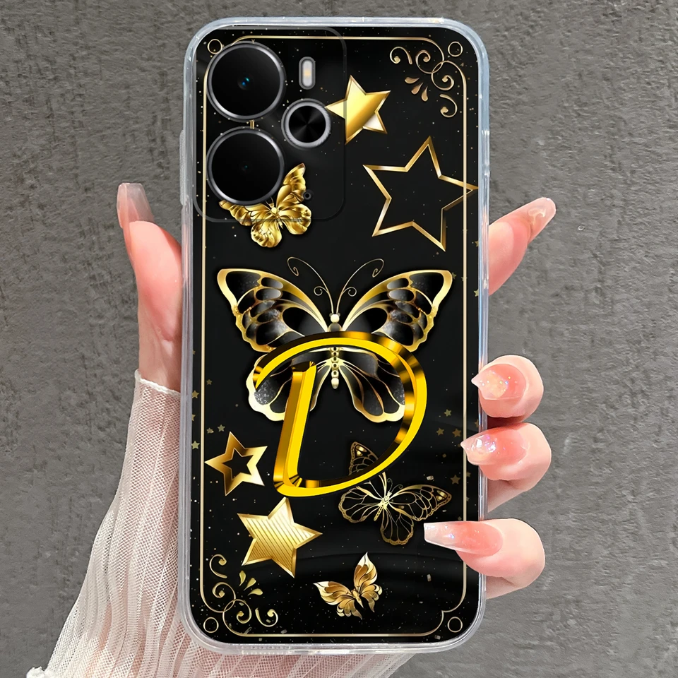 Sparkling Butterfly Shockproof Non-slip Transparent Phone Case Housing