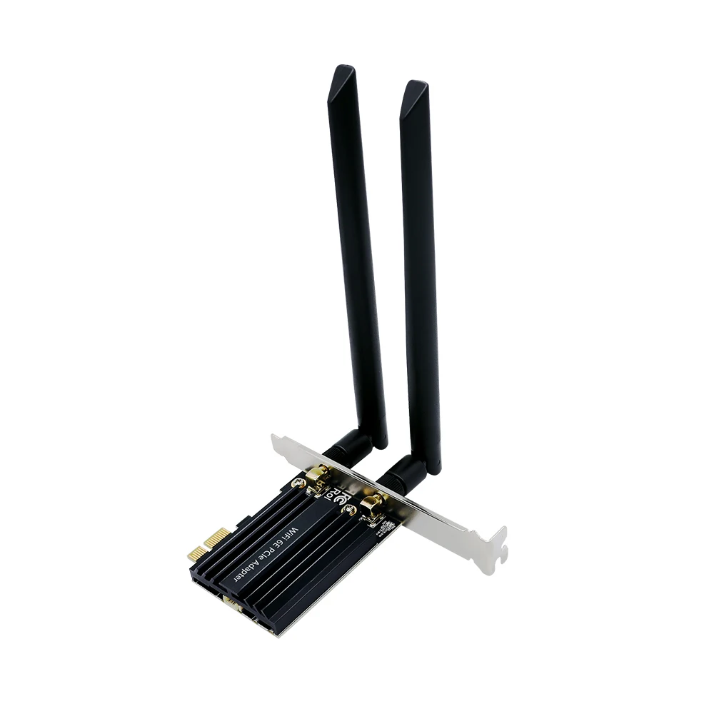 Фото OEM 802.11AX WIFI 6E 5400 Мбит/с 2,4G/5,8G/6G 160 МГц беспроводной PCIe LAN адаптер для карт BLE5.2 + 1024-QAM/usb wifi адаптер №3