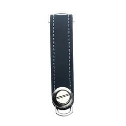 Smart Leather Key Organizer and Keychain Holder (Blue)