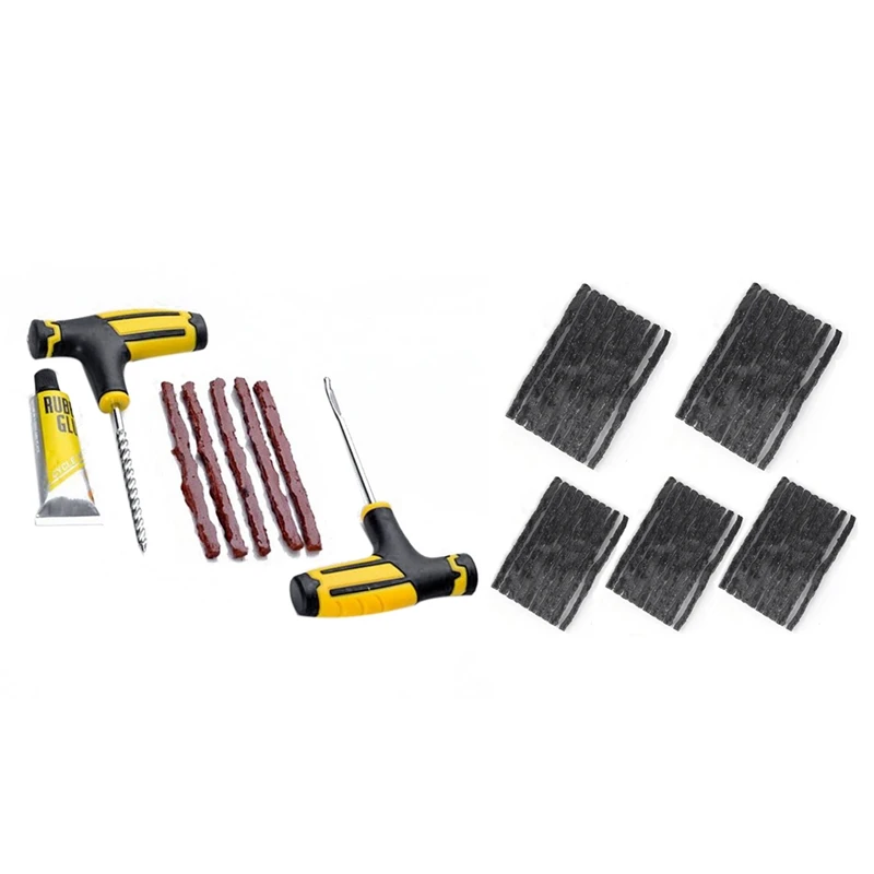 

8Pcs Car Tire Repair Tools Kit For Tubeless Emergency Truck & 20Pcs Auto Car Truck Tubeless Tire Tyre Puncture Repair