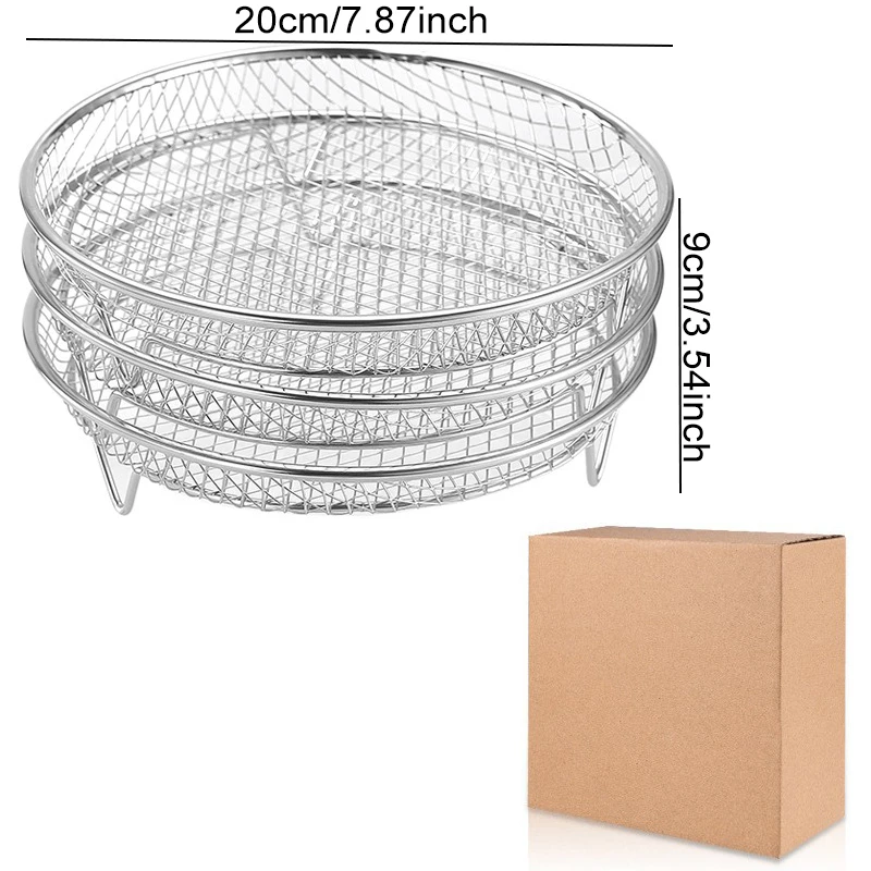 Enhanced Universal Air Fryer Baking and Grilling Racks