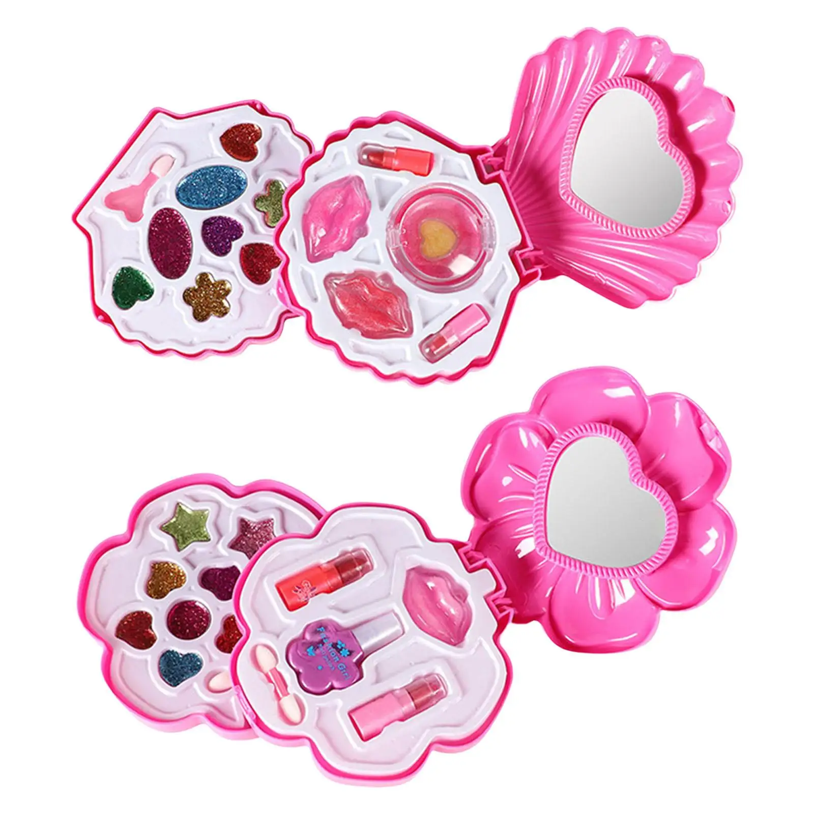 Multipurpose Kids Makeup Kit Gifts Pretend Makeup Game Portable Makeup