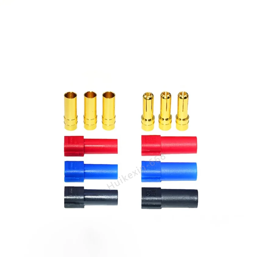 10 Juegos De Adaptadores De Conector EC5 Macho Y Hembra, Bala De 5mm Con Funda, Ideales Para RC Y Proyectos Eléctricos