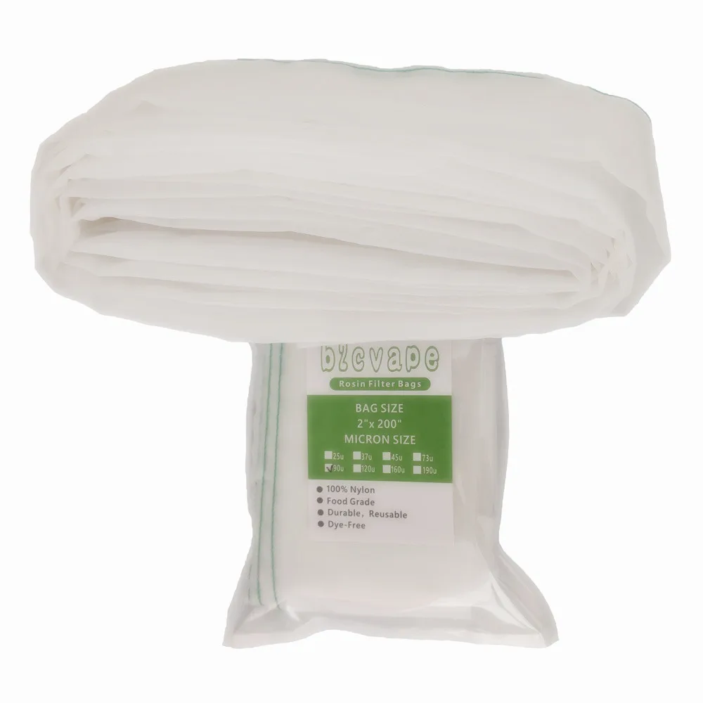 Rosin Press Bags 2" x 200" Rosin Press Filter Bag Made Of Food-grade Nylon Mesh Suitable For Bottle Technology Reduces Waste Cutting Bags