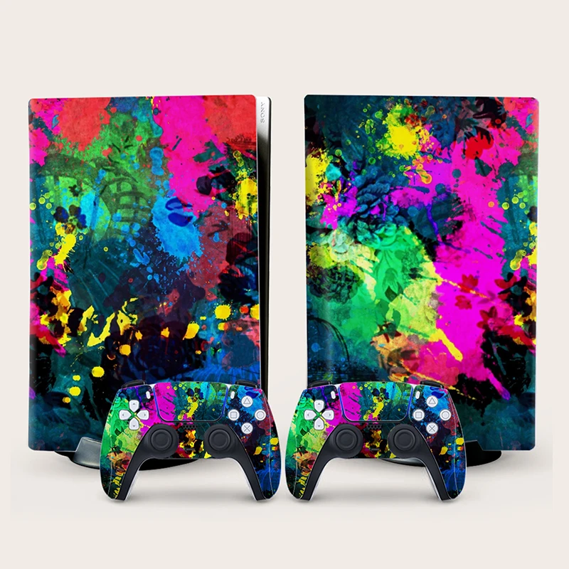 PS5 Skin Decal Vinyl Wrap Cover Sticker for PlayStation 5 Disc Planets Full Set