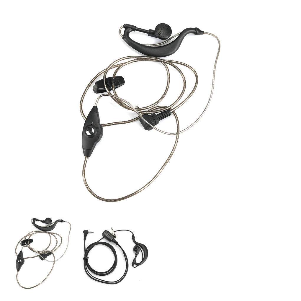 Xqf G-Shape Headset Big Ptt Mic Per Motorola Radio Tlkr T3 T4 T5 T6 T7 Cobra Mt200 T6000 Xtl446 Sx500 Walkie Talkie