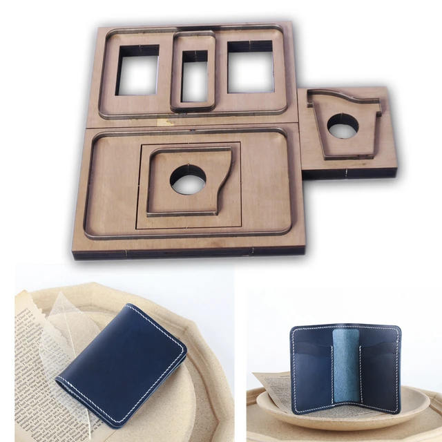 Leather Wallet Cutting Dies, DIY Handcraft Wood Die Cutter, Punch Tools,  Suitable for Die Cutting Machine