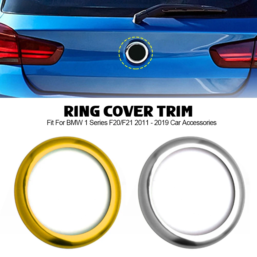 Heck Emblem Kofferraum Ring Einfassung für BMW 1er F20 F21 2011-2019  Kohlenstoff