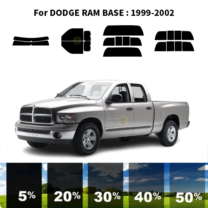 

Precut nanoceramics car UV Window Tint Kit Automotive Window Film For DODGE RAM BASE 1999-2002