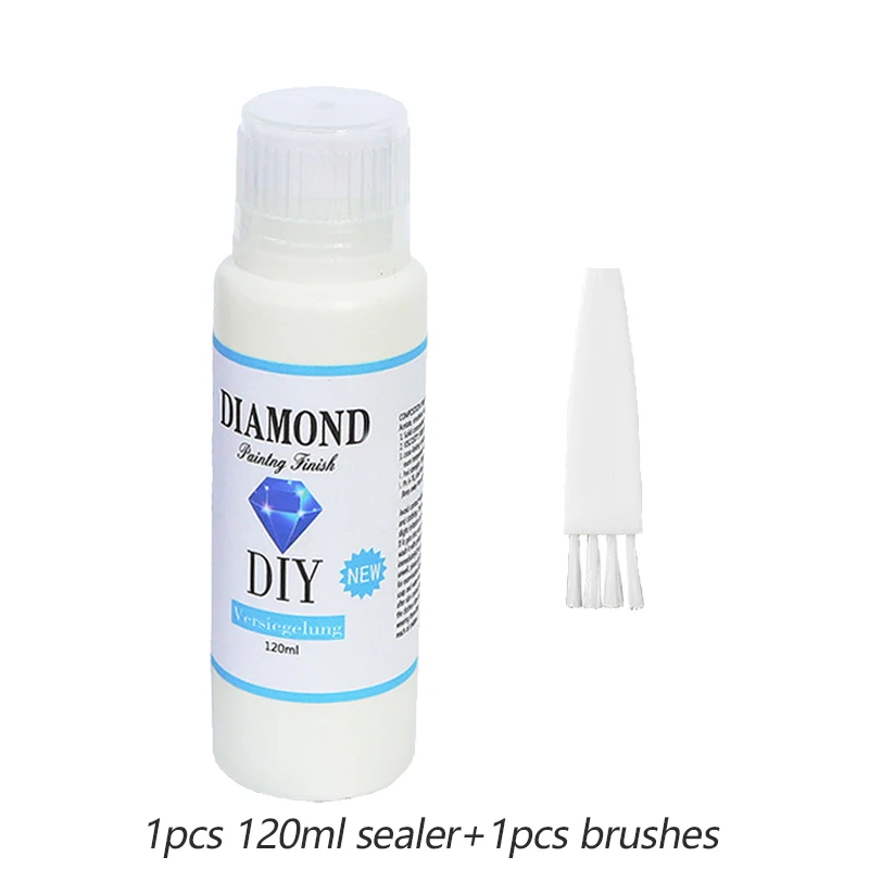 1-5 Pcs 120ml DIY Diamond Painting Sealer Conserver Permanent Hold Shine  Effect Sealer for Diamond Painting Brightener Glue