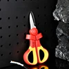 Deli VDE Electrician Scissors 1000V Insulated Cable Cutter Wire Curved Stainless Nippers Household Shears Crimping Tool Scissors 4