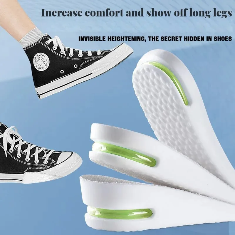 1 Pair of Height Increasing Insoles Relieve Leg Fatigue Comfort sport insoles sports insoles women insoles shoe insoles Men's and Women's Sports Shock Absorbing