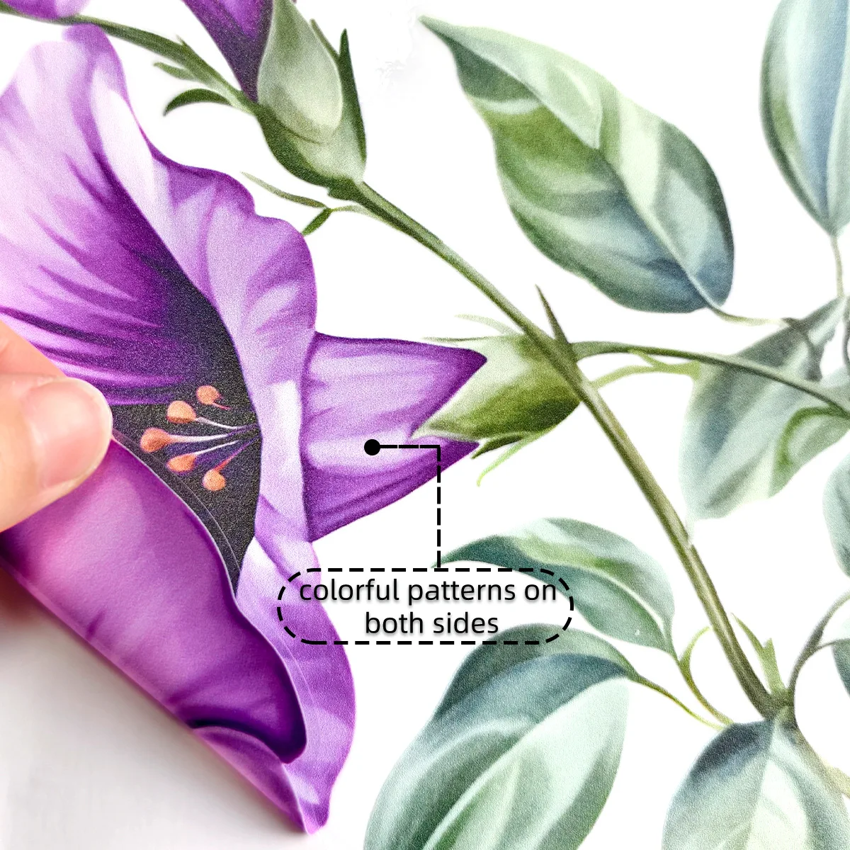 Purple Flowers Butterflys Glass Windows Home Landscaping Decoration Electrostatic Uv Window Stickers House Decoration