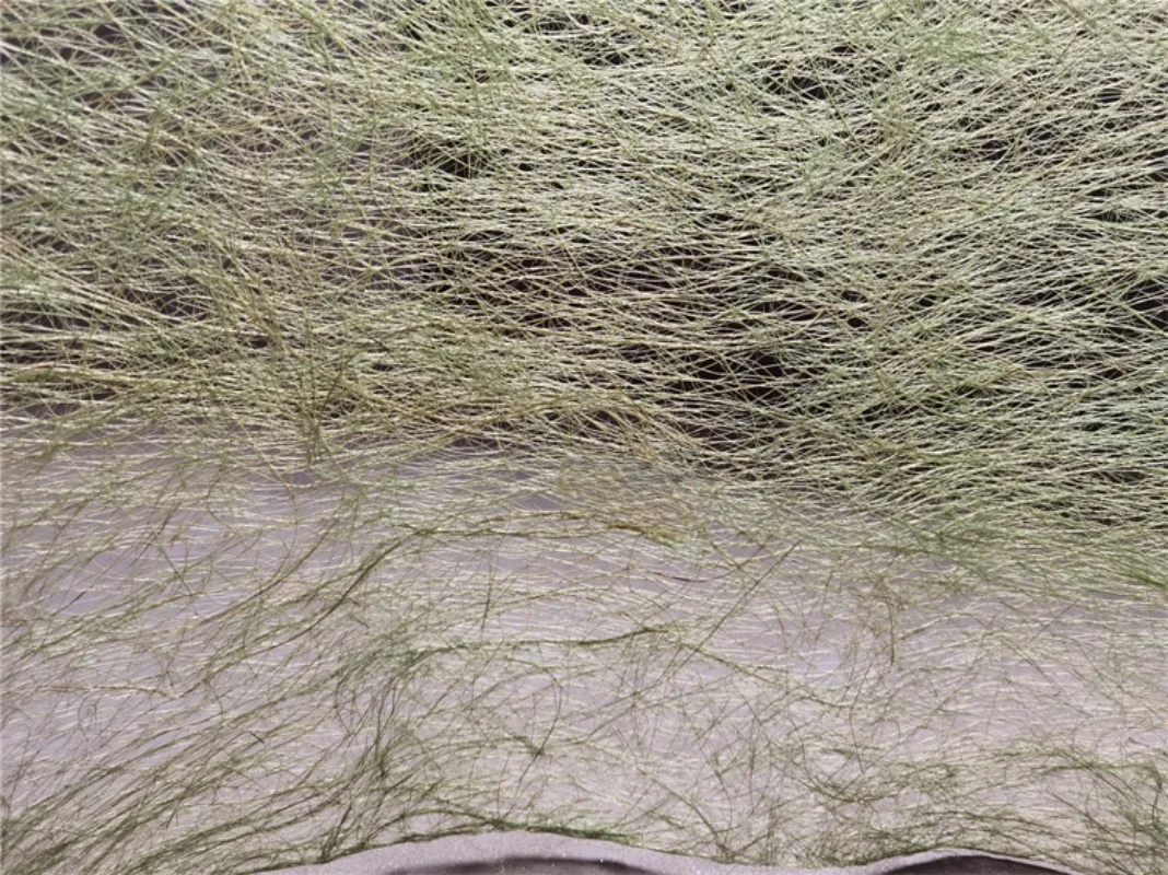 European and American Environmentally Friendly Future Green Rattan Mesh Designer Silhouette Hollow Mesh Fabric Shape Hard