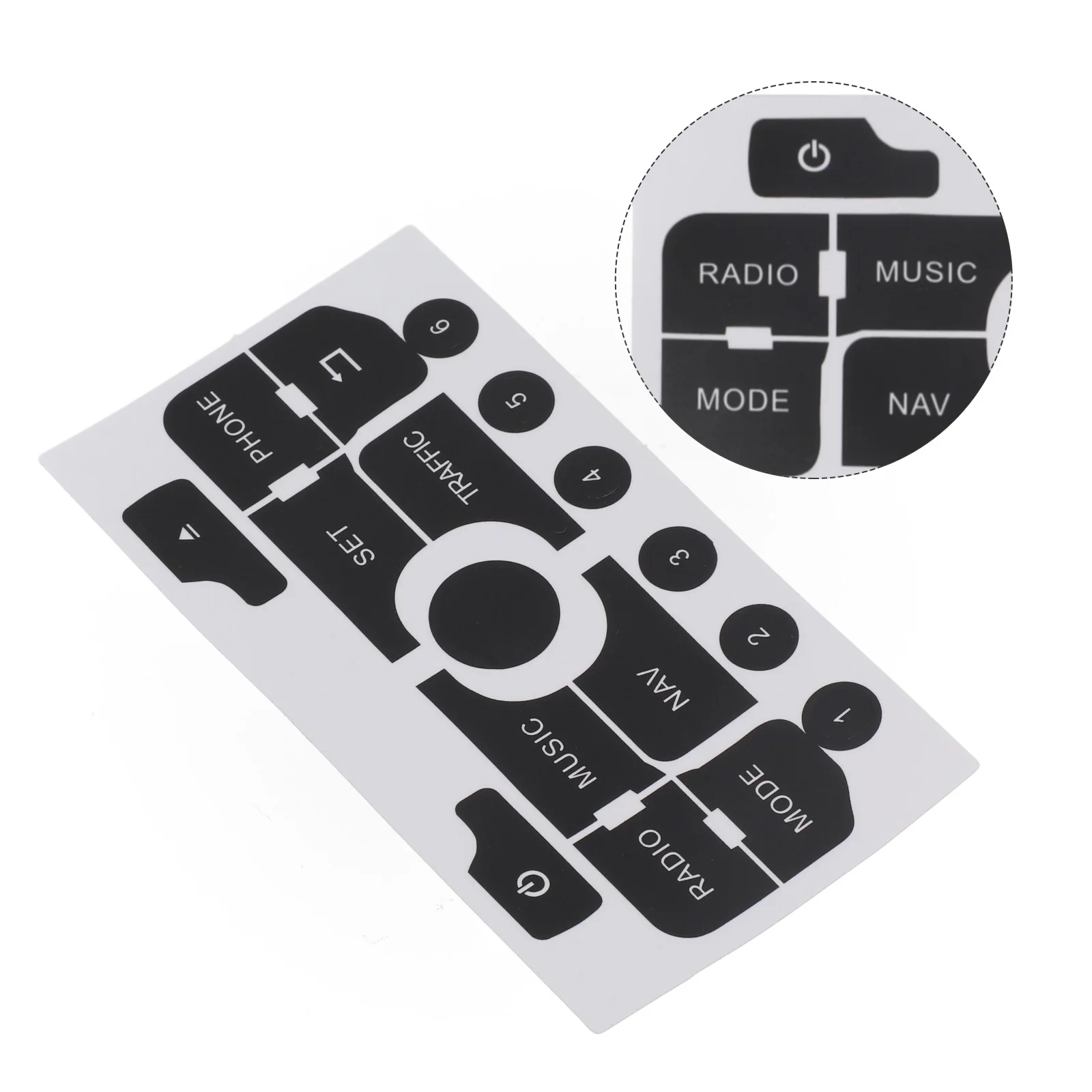 Auto Taste Reparatur Aufkleber Aufkleber Für 308 Für 3008 Für C3 Für C5 Nav Radio Push Button Auto Zubehör Vinyl reparatur Aufkleber – Detail 13
