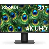 27 Inch 4K UHD(3840 * 2160) Monitor IPS Ultra-Thin Computer Monitor up to 70Hz with 90% DCI-P3 Displayport&HDMI VESA HDR10 1