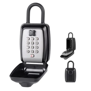 Sayram Lake Key Lock Box Large Capacity Key Box with Hanging Ring Keyboard Combination Resettable Code Waterproof Security 1