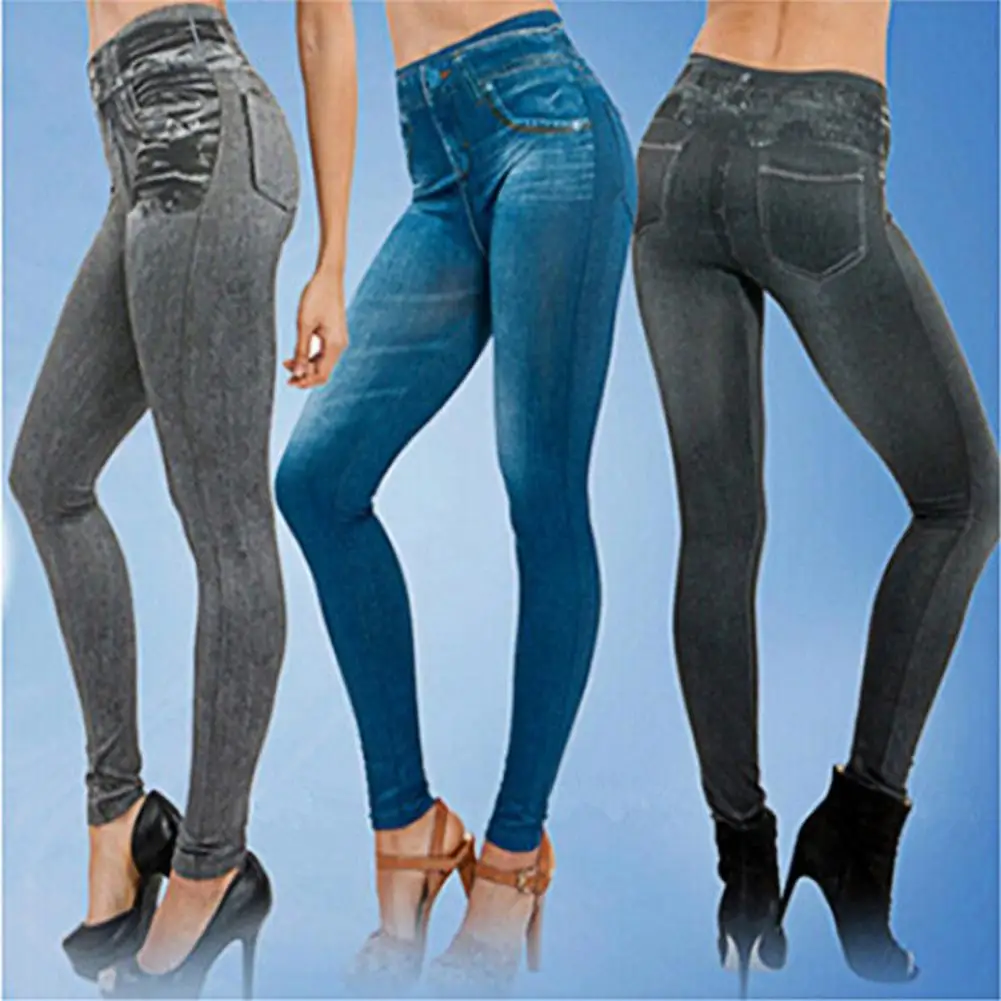 

Cool Jeans Skin-friendly Denim Pants High Waist High Waist Denim Women Jeans Simple