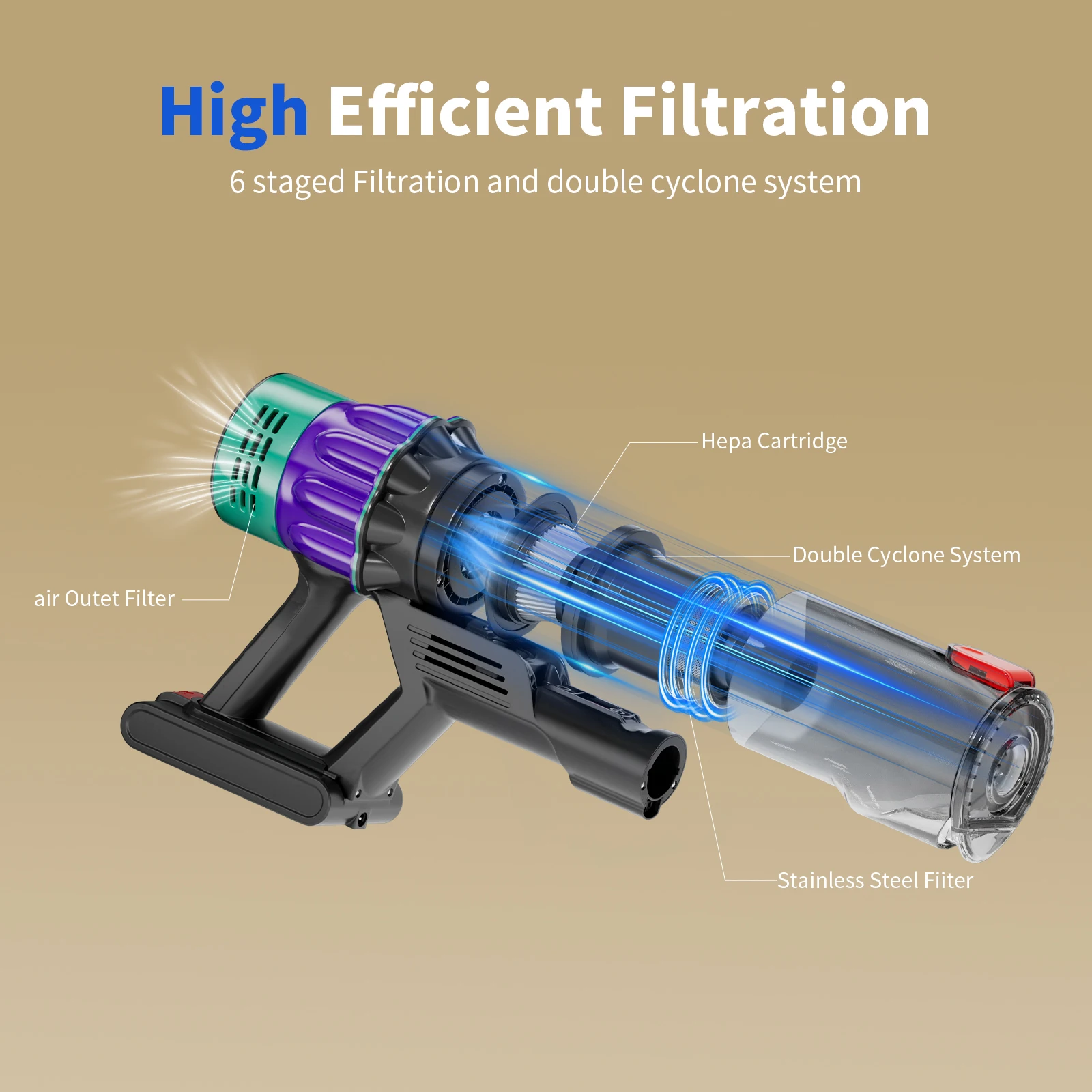 Blossom V22 Cordless Handheld Vacuum Cleaner