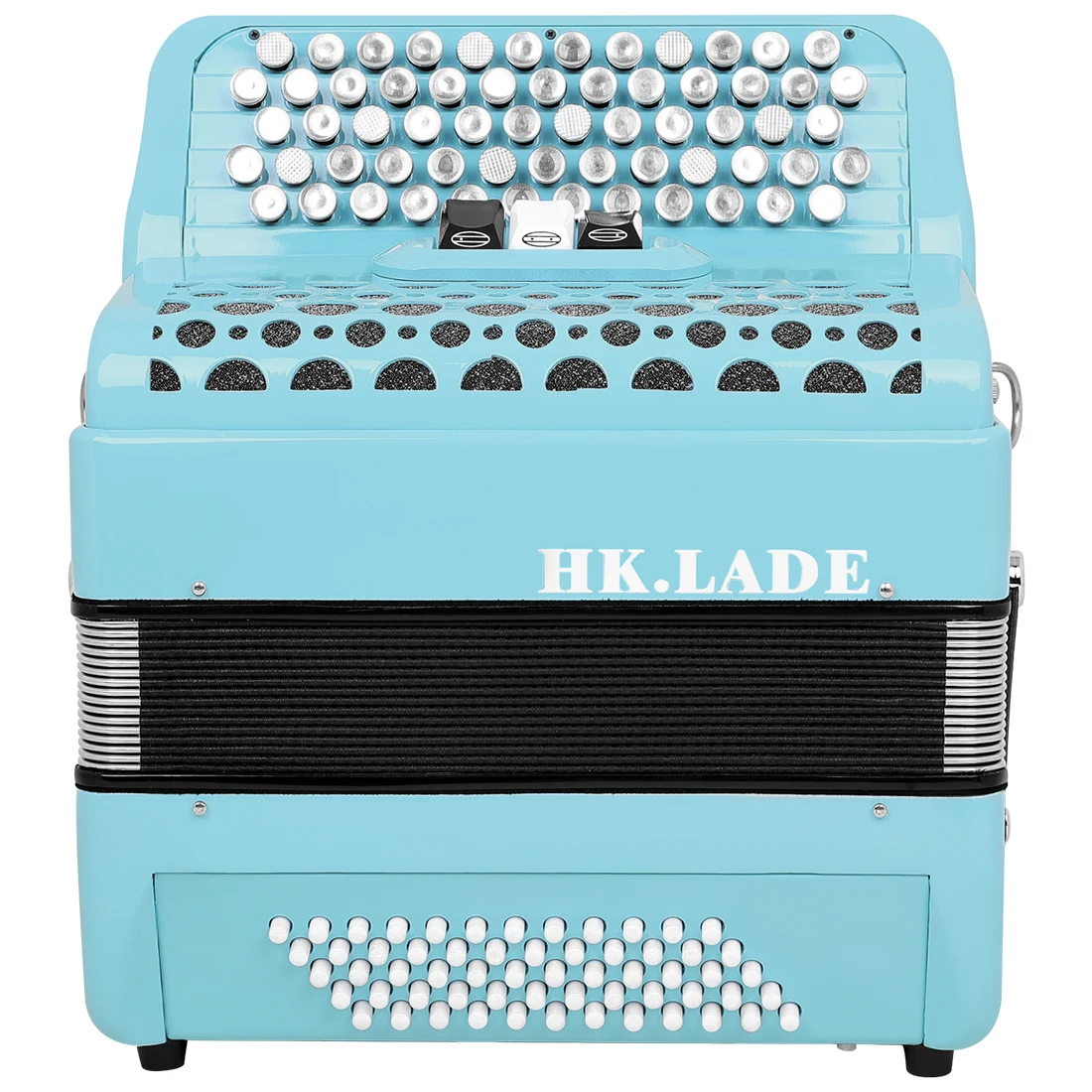 Blaues HK · LADE Bayan Akkordeon, 62 Tasten, 60 Bässe, 3-teilige Tastentaste, professionelles Akkordeon, Tastatur, Instrumentenakkordeon – Detail 8