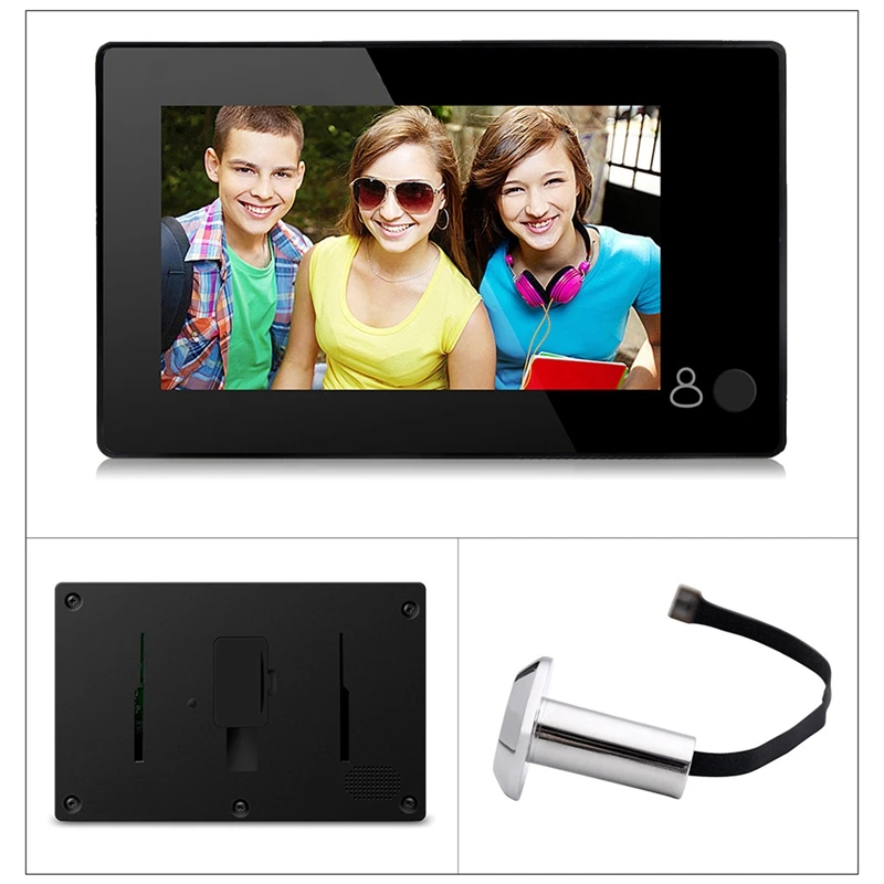 

4.3Inch HD Door Peephole 145 Degree Wide Angle Digital Smart Doorbell TFT Color Door Eye Home Security Camera Monitor