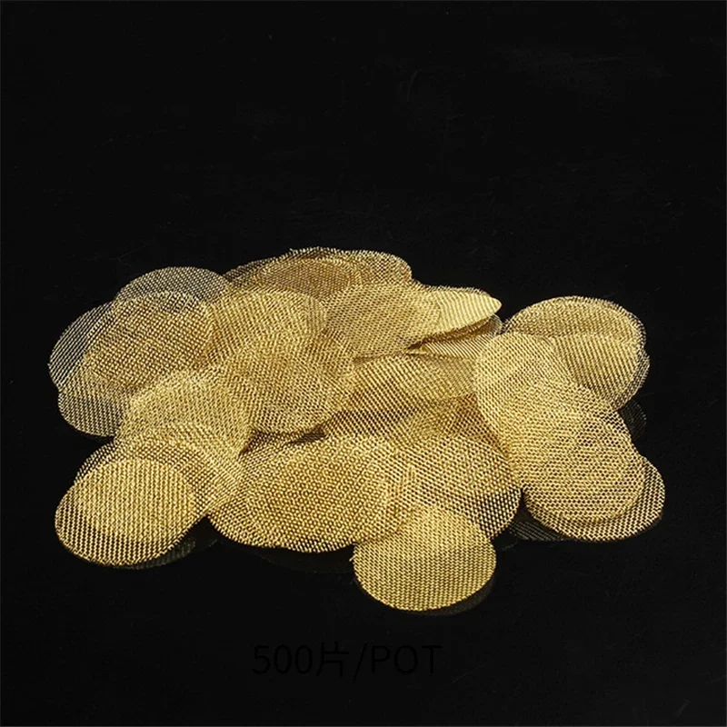 100pcs 16/20mm Thickened Multifunctional Hookah Water Pipe Brass Copper/Stainless Steel Tobacco Metal Filters Pipe Screen Gauze 5
