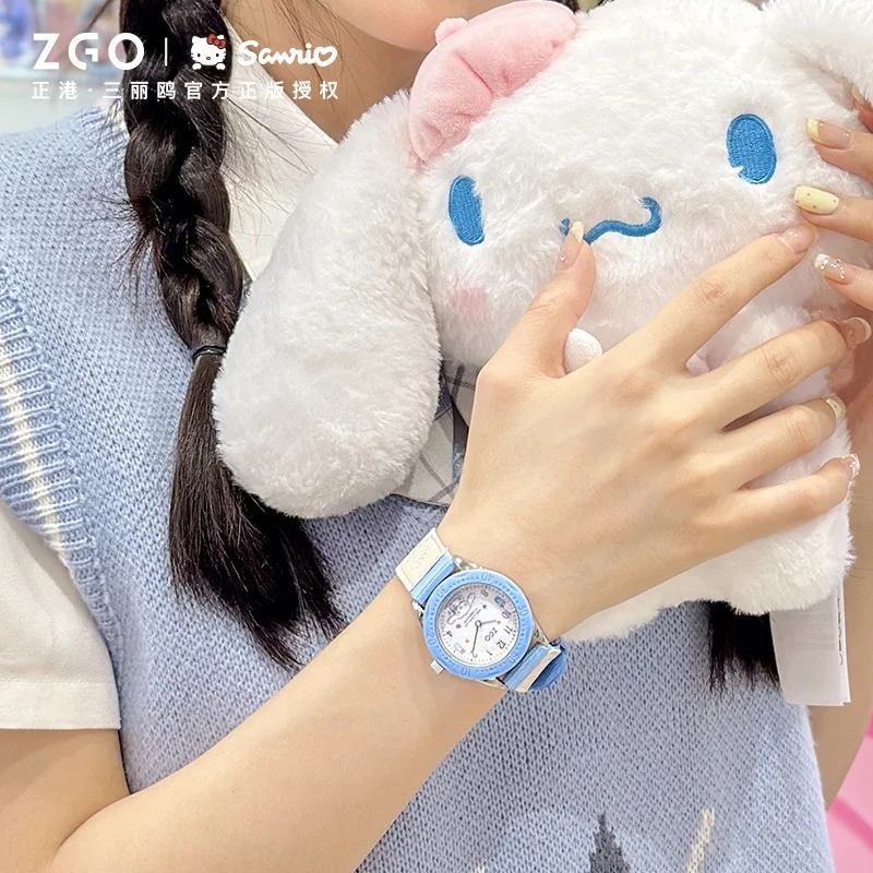 ZGO Sanrio Cinnamoroll Women's Quartz Watch Cute and Sporty Waterproof Wristwatch for Middle and High School Students Gift 336 5