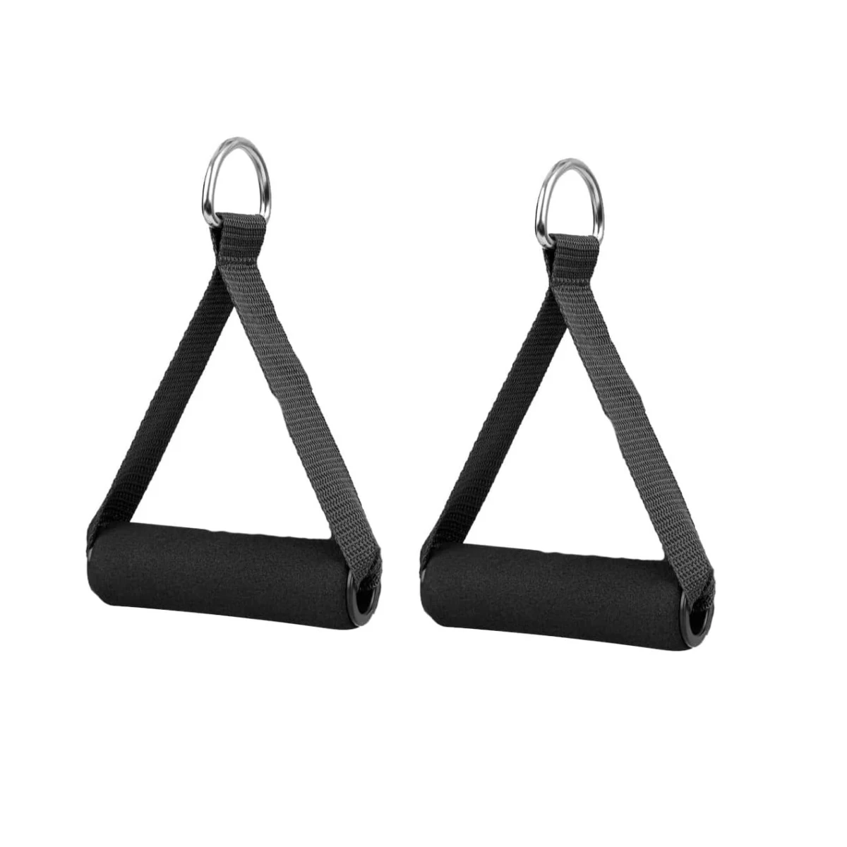 Resistance Band Plastic D Ring Exercise Strap Foam Handle Fitness