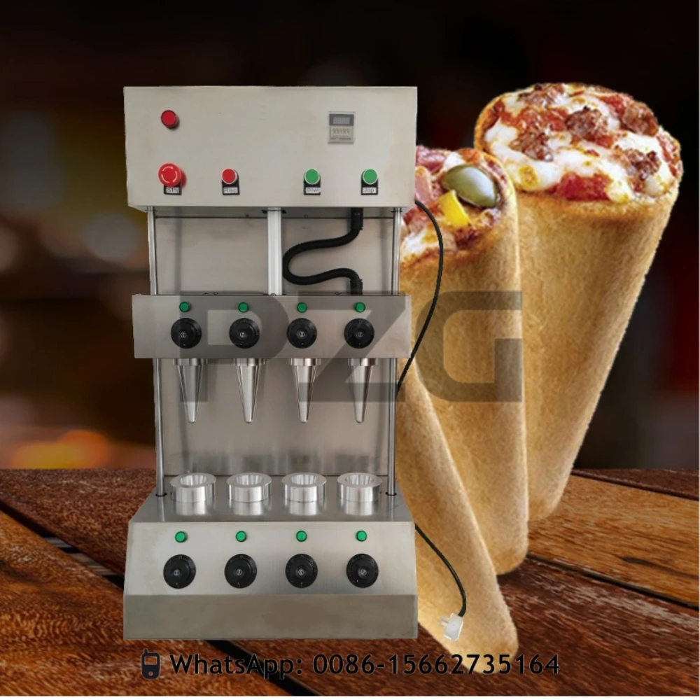 Automatic Street Food Machine Pizza Cone Maker Cone Pizza Machine Set Snack Machine Conical Pizza Cone Making Machine images - 6