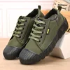 Men's Canvas Shoes Outdoor Work Shoes Non Slip Breathable Casual Sneakers for Men Soft Sole Wear-resistant Walking Flats Zapatos 1