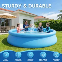 Piscine gonflable de 80/150/240 cm, épaisse, anti-fuite, ronde, pour adultes et enfants, pour les jeux aquatiques en été dans les cours de maison 3