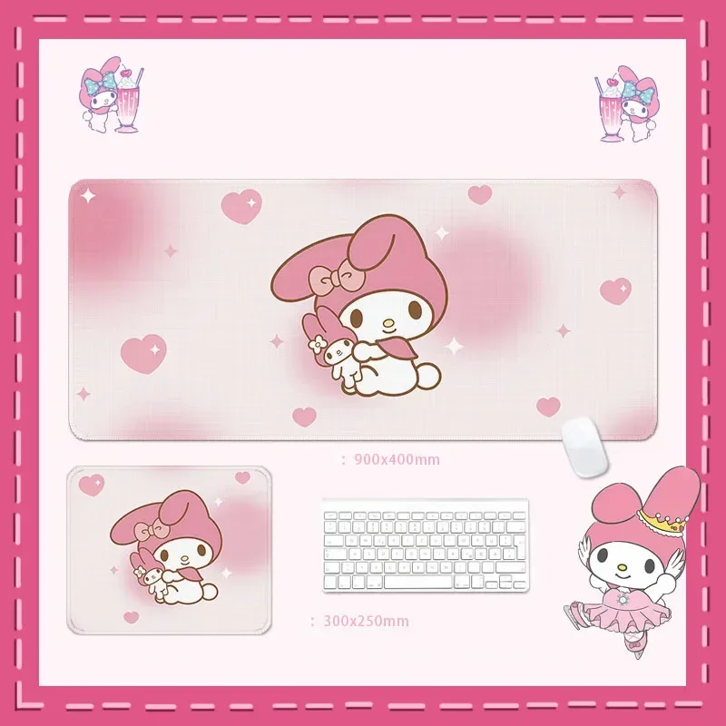 Bonito Melody Mouse Pad com Lockedge para pc Tapete de Mesa Grande Mouse Pad Almofada para Laptop Antiderrapante Tapete para Teclado pc Xxl - Imagem 6