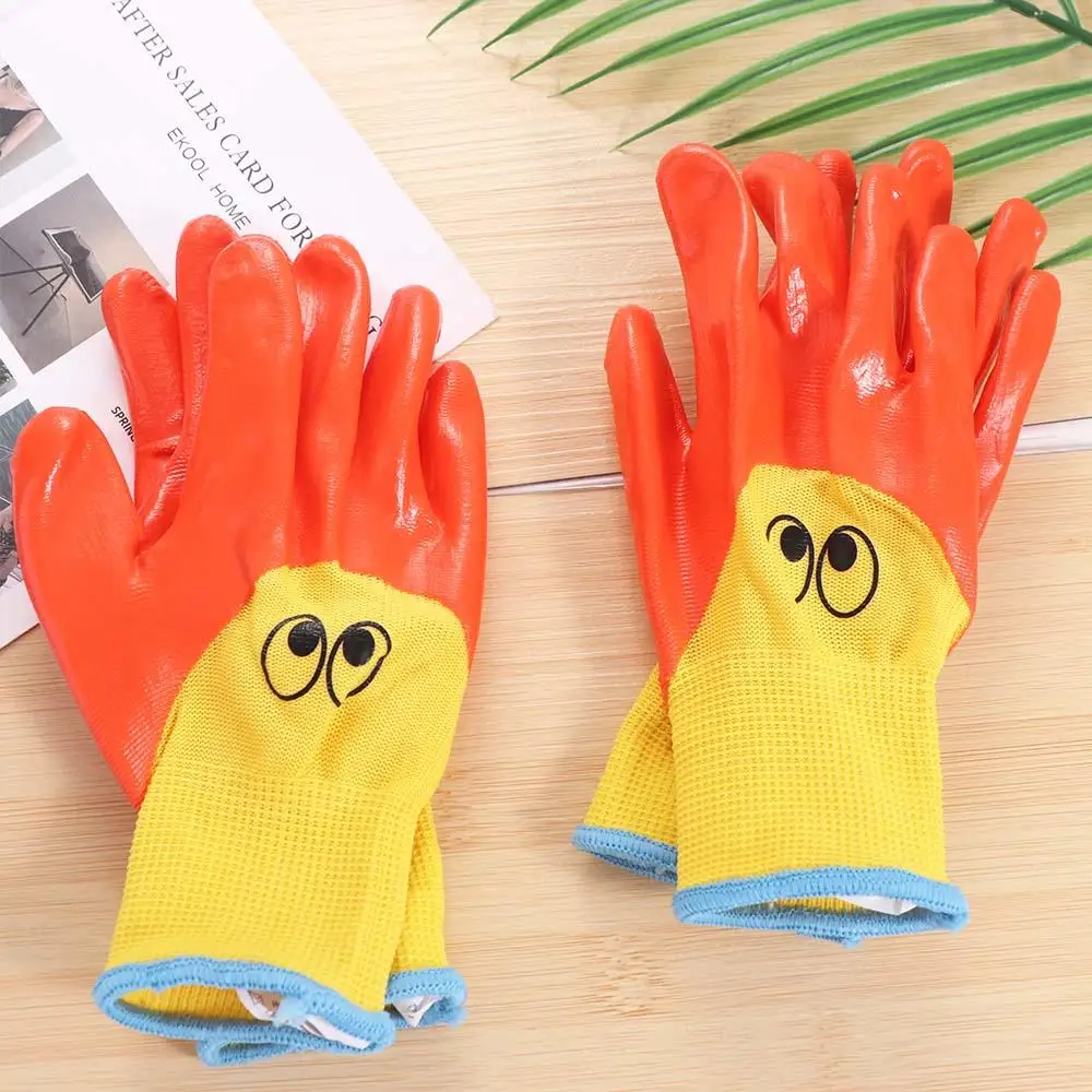 Enhanced Breathable Waterproof Children's Gardening Gloves - Anti-Bite and Cut-Resistant Safety Latex