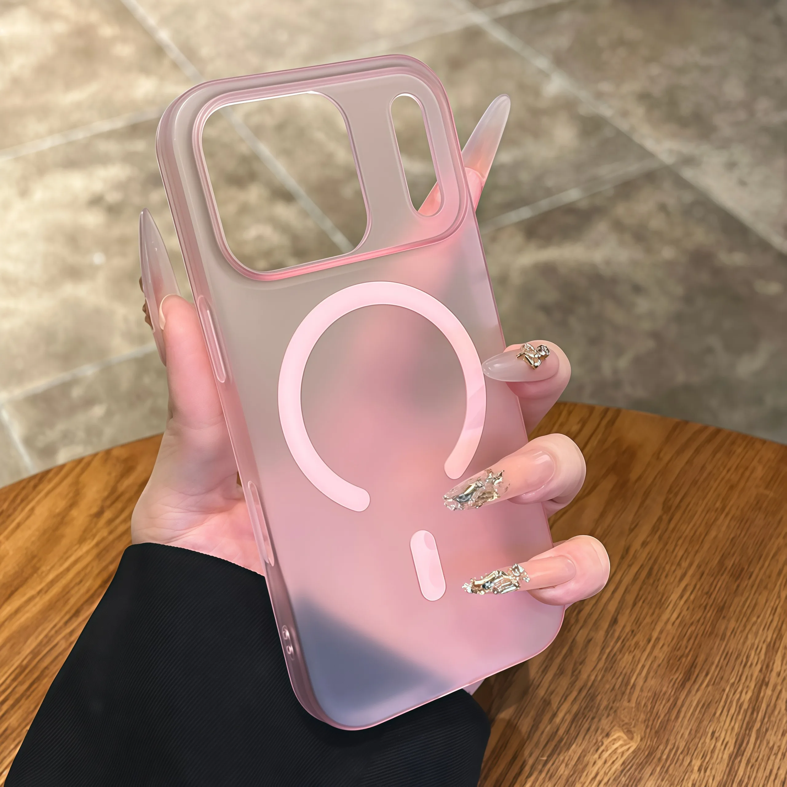 Luxury Matte for Magsafe Translucent Case for iPhone 17 16 15 14 Pro Max Plus 17 Air 13 12 11 Magnetic Hard PC Ultra Slim Cover