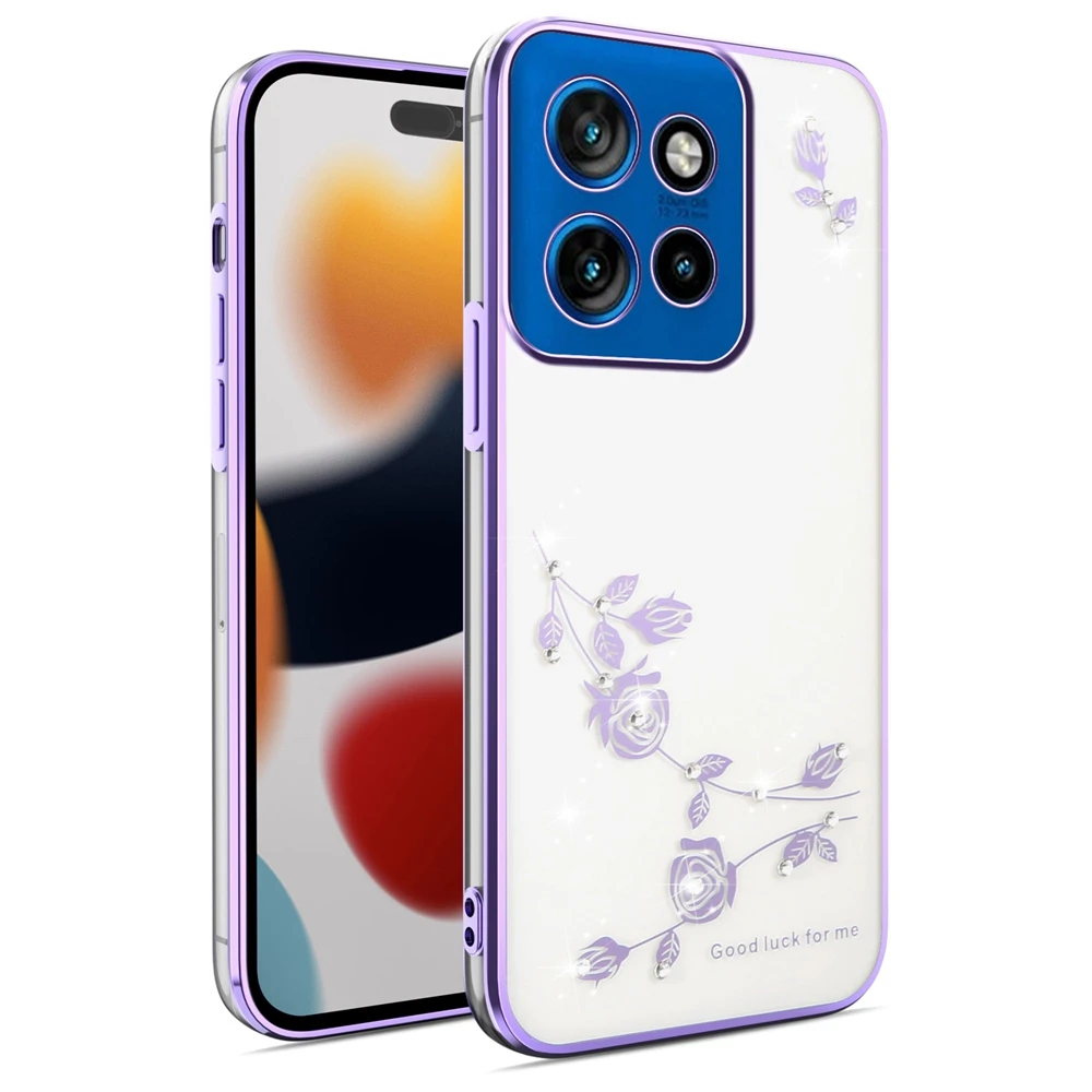 Glitter Rhinestone Shockproof Transparent Phone Case