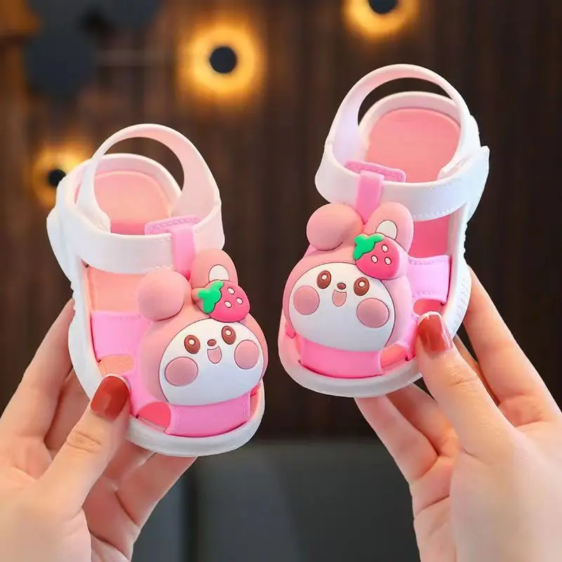 Sandalias Shoes for Girl Children Sandals Garden Shoes New Summer Cartoon Boy Beach Shoe Soft Soled Girls Walking Shoe Baby