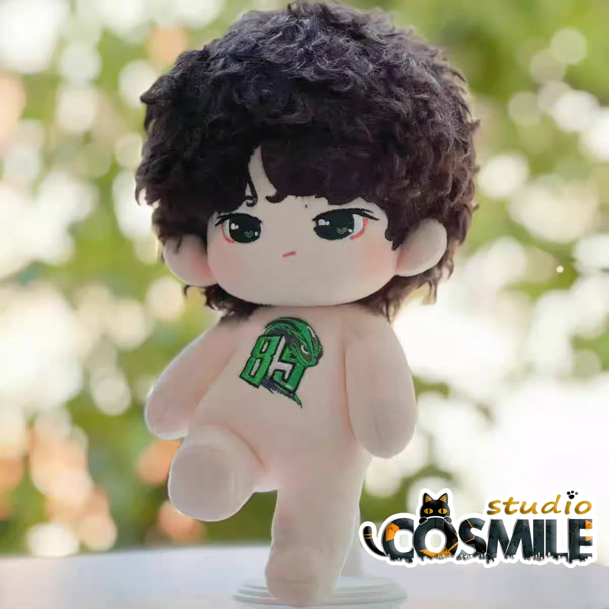 곱슬머리 이보 샤오잔 더 언테이드 스타 아이돌 쿨 가이 BJYX 봉제 인형 20cm 플러시 인형 바디 GG 11월